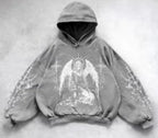 Hooded Printed Hip Hop Y2G Streetwear Sweatshirt