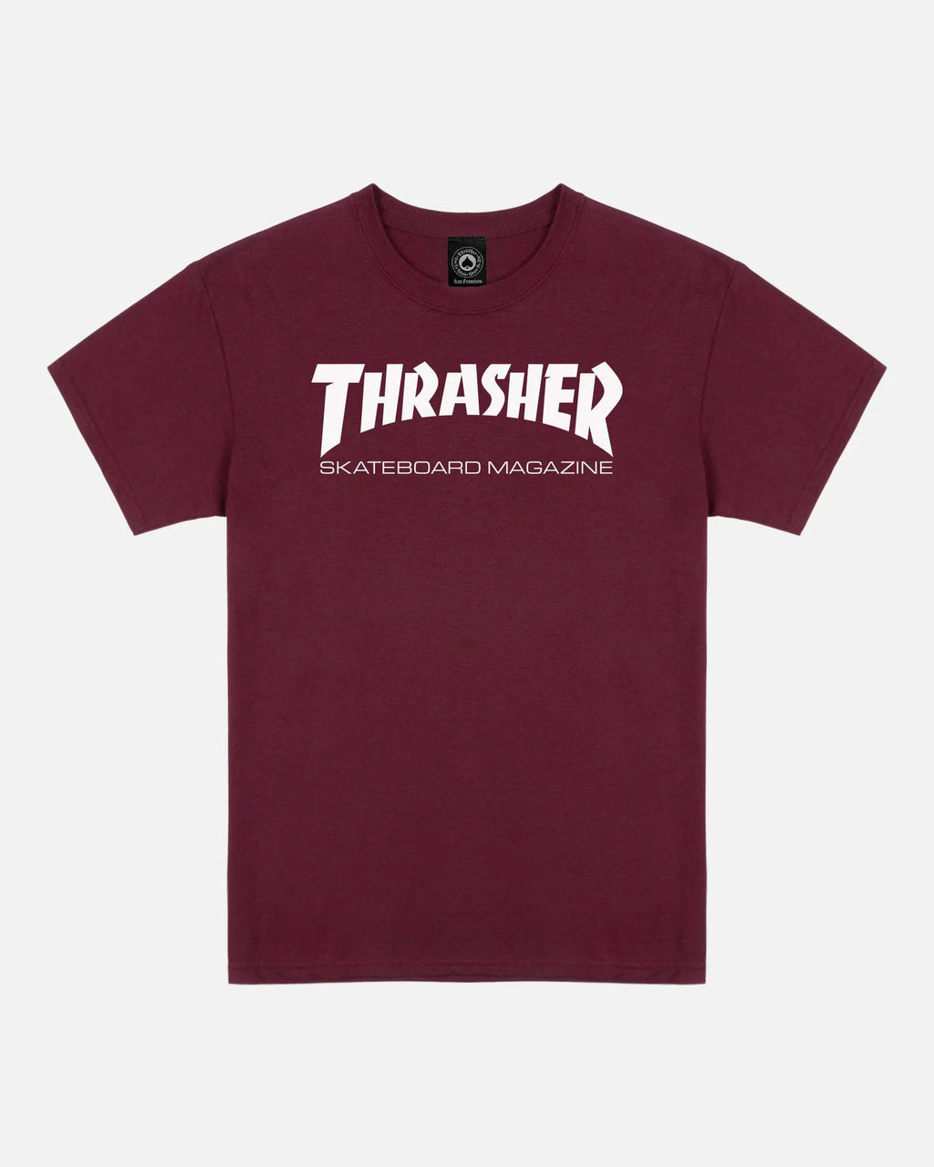 THRASHER SKATE LOGO TEE - MAROON L