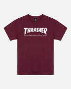 THRASHER SKATE LOGO TEE - MAROON L